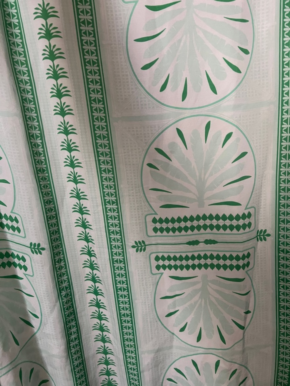 Emily McCarthy green Printed V-Neck Peasant Blouse - Women - Picture 4 of 4